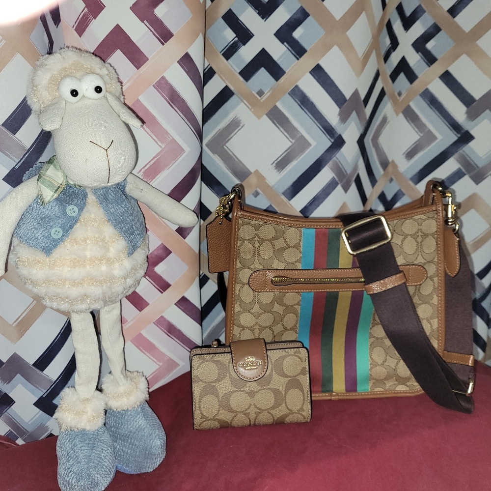 Coach bag and wallet.